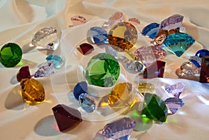 Collection of glass gems