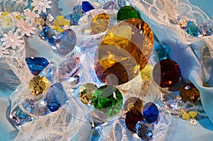 Collection of glass gems