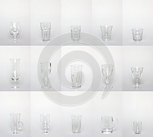 Collection of glassware