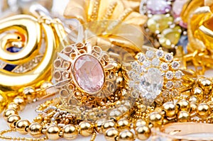 Collection of gold jewellery