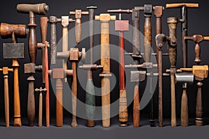 collection of gunsmithing hammers and punches