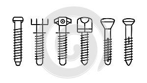 Collection of Hammers, Construction Tools Icon, vector design Generative AI