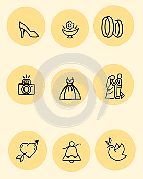 Collection of Highlights story icons for social media. Round vector composition with flowers and alchemy, boho sign