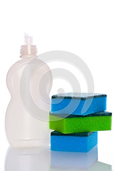 Collection of hygiene cleaners for housework