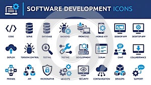 Software Development Icons Set