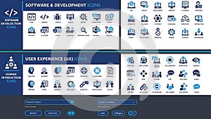 Software Development and User Experience Icons