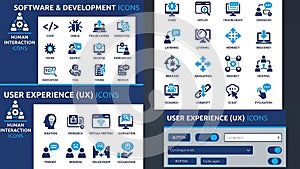 Software Development and User Experience Icons