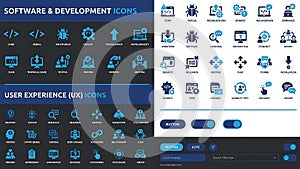 Software Development and User Experience Icons