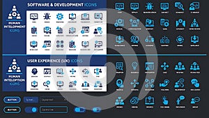 Software Development and User Experience Icons