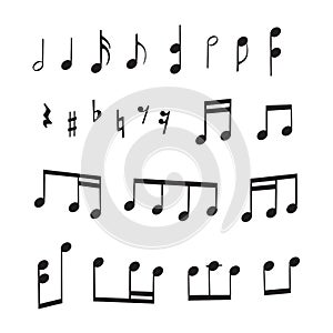 A collection of images of notes