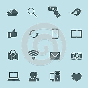 Collection internet icons