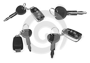 Collection of keys with car alarm