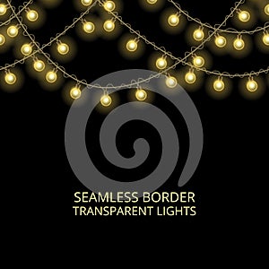 Collection of light effects on black background.