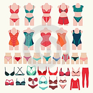 Collection of lingerie, Panty, bra  and Body