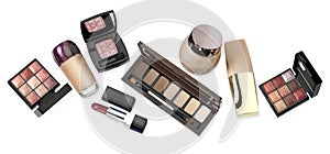 Collection make up and cosmetics  set