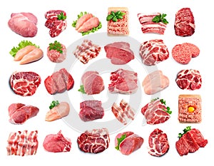 Collection of meat