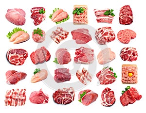 Collection of meat photo