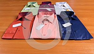 Collection of Mens Folded Dress Shirts with Tags
