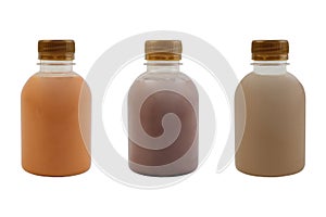 Collection of mini small isolated beverage bottle. Use for any occasion.