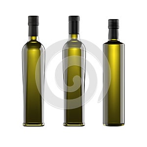 Collection of 500ml oil bottles for packshot.