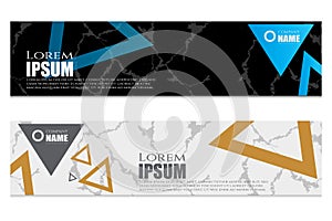collection of modern abstract banner designs with luxurious marble textures. can be used for web templates, landing pages, banners