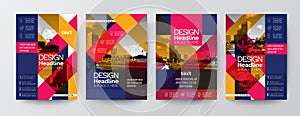 Collection of modern design poster flyer brochure cover layout t