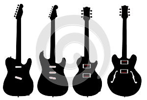 Silhouetted Guitar Collection