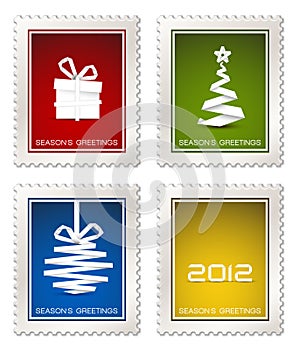 Collection of modern postage stamps
