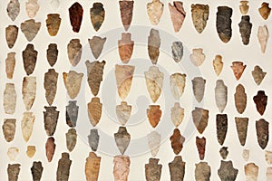 Collection of Native American Arrowheads