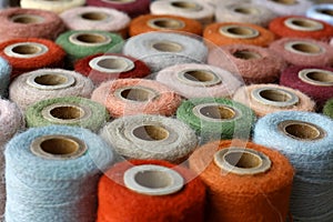Collection of Natural Colored Vintage Thread Spools