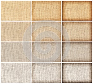 collection natural sackcloth texture for background