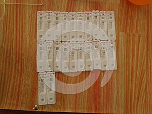 Collection of the negative results Swab Anti Gen test covid-19