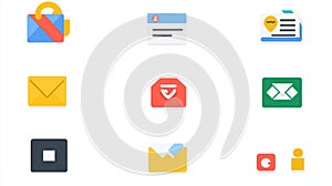 Flat UI Icons: Communication & Security