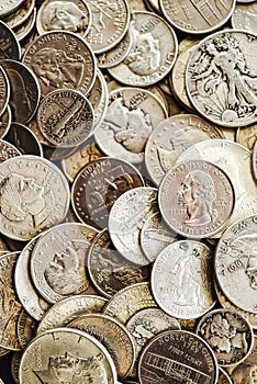 Collection of old American silver coins