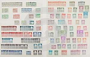 Collection of old dutch stamps