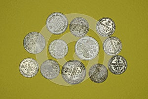 Collection from  old rarity silver coins