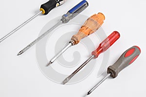Collection of old screwdrivers