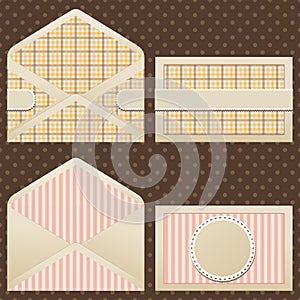 Collection of old vintage envelopes