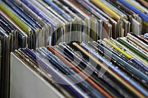 Collection of old vinyl record lp`s with sleeves