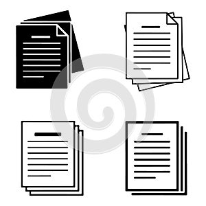 Collection of organized document stacks