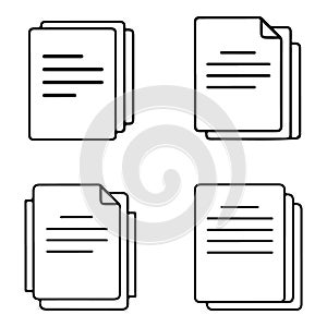 Collection of organized document stacks