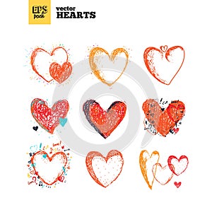 Collection pack of hearts