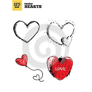 Collection pack of hearts