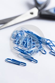 Collection of paperclips in various colours