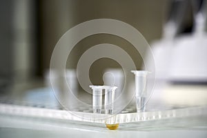 Collection of patient tests in the laboratory