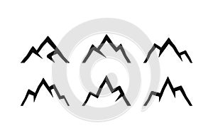 Mountain Silhouettes Clip art vector