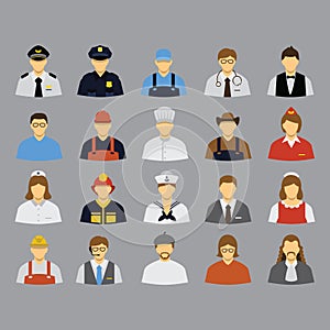 collection of people and occupation. Vector illustration decorative design