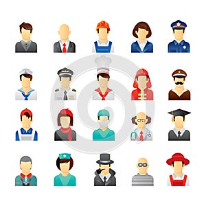 collection of people and occupation. Vector illustration decorative design