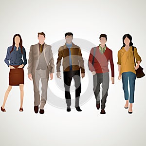 collection of people. Vector illustration decorative design