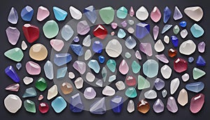 A collection of polished gemstones